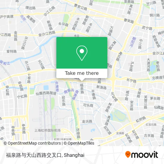 福泉路与天山西路交叉口 map