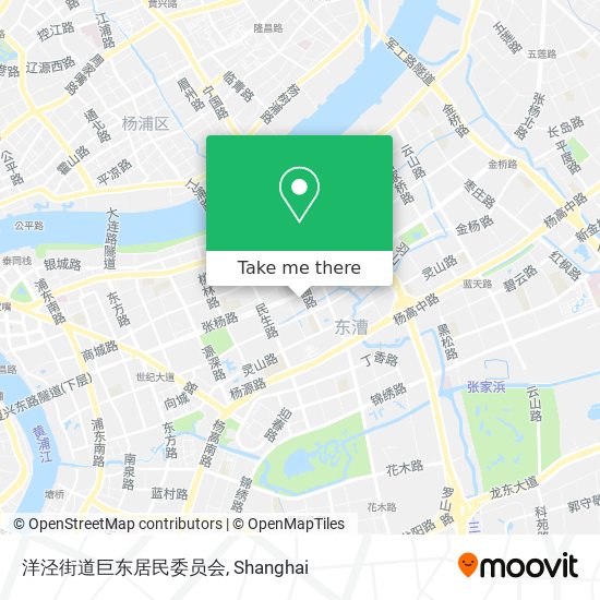 洋泾街道巨东居民委员会 map