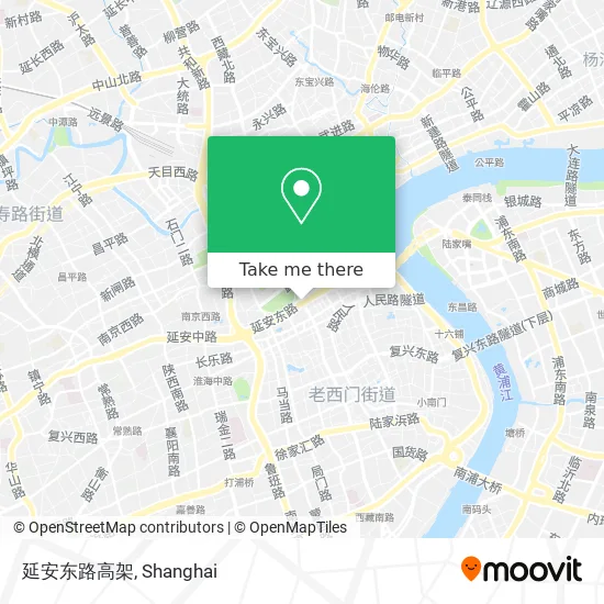 延安东路高架 map