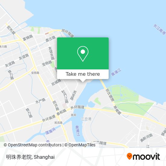 明珠养老院 map
