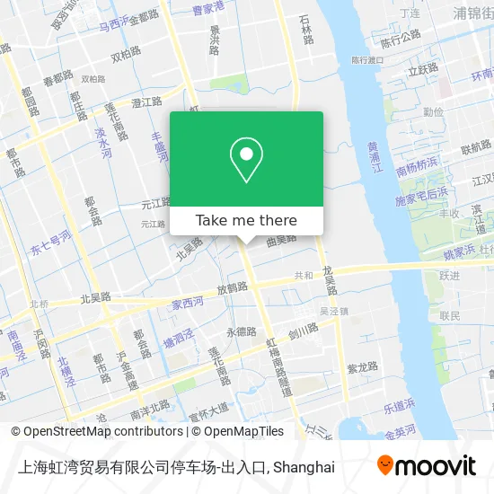 上海虹湾贸易有限公司停车场-出入口 map
