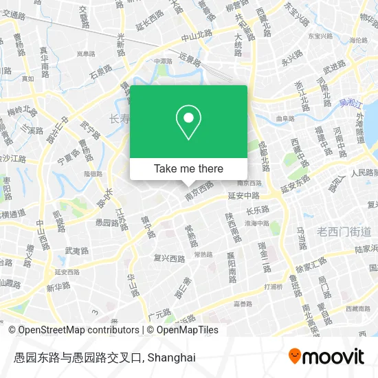 愚园东路与愚园路交叉口 map