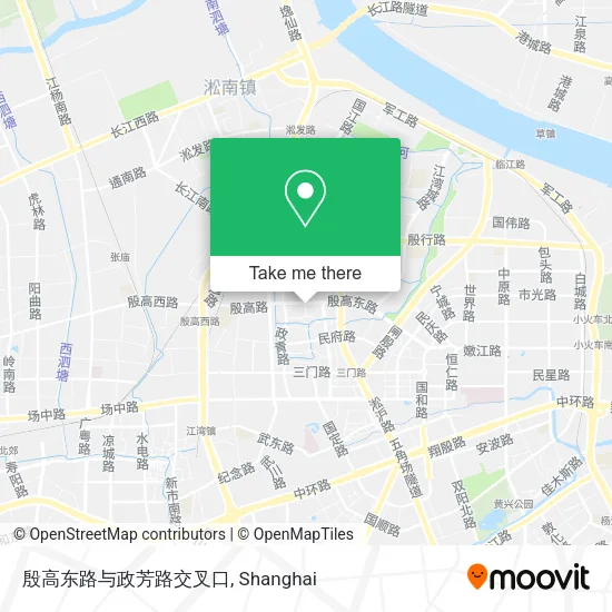 殷高东路与政芳路交叉口 map