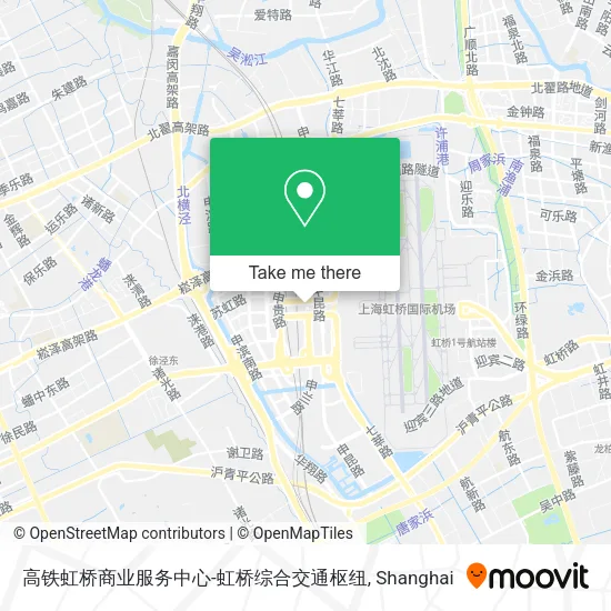 高铁虹桥商业服务中心-虹桥综合交通枢纽 map