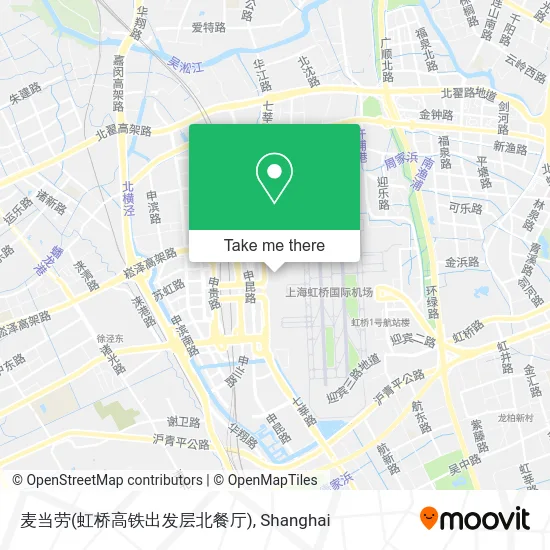 麦当劳(虹桥高铁出发层北餐厅) map