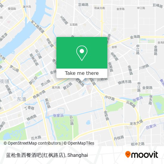 蓝枪鱼西餐酒吧(红枫路店) map