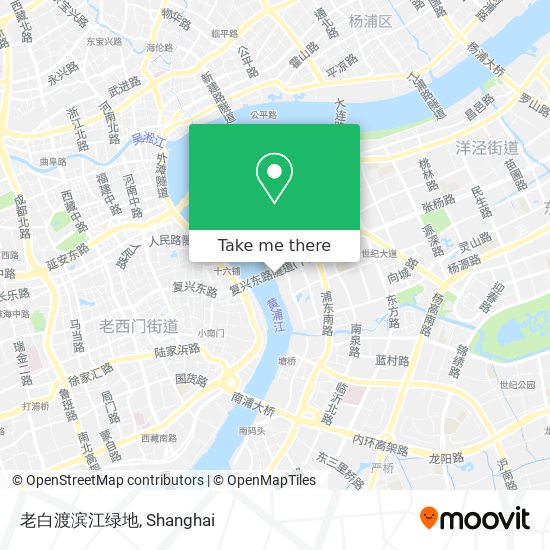 老白渡滨江绿地 map