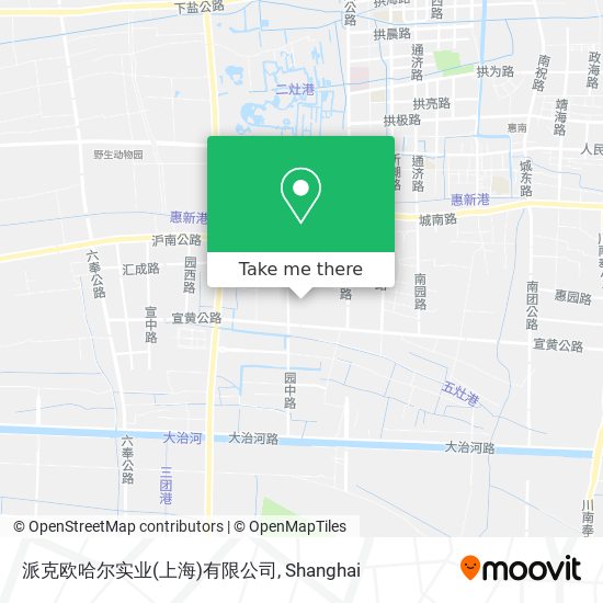 派克欧哈尔实业(上海)有限公司 map