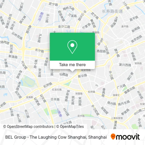 BEL Group - The Laughing Cow Shanghai map