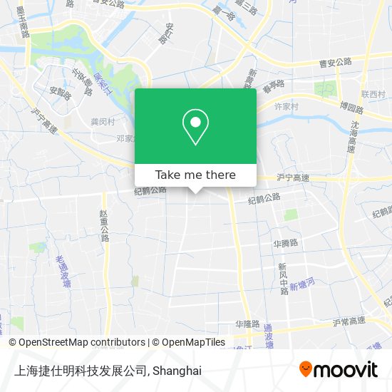 上海捷仕明科技发展公司 map