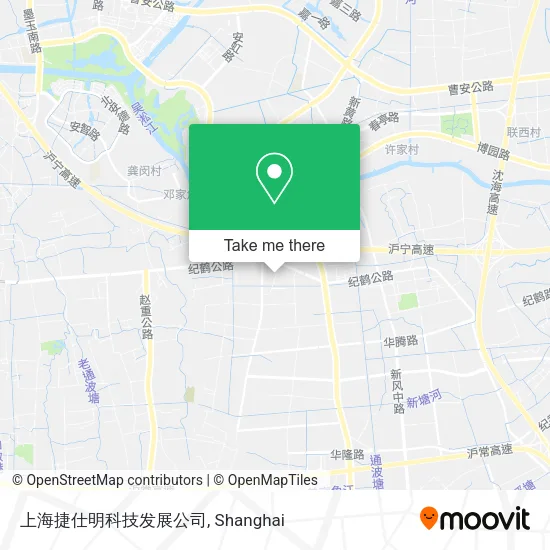 上海捷仕明科技发展公司 map
