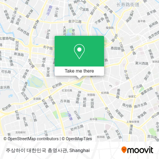 주상하이 대한민국 총영사관 map