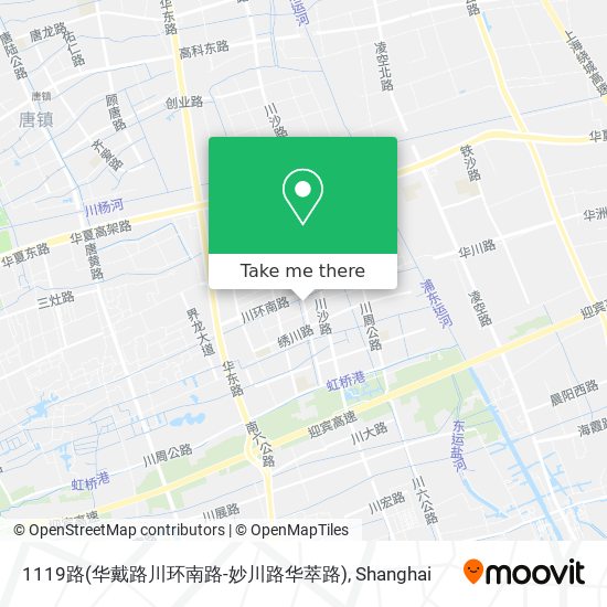 1119路(华戴路川环南路-妙川路华萃路) map