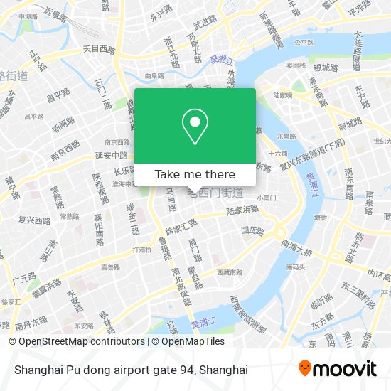 Shanghai Pu dong airport gate 94 map