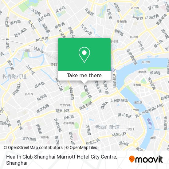 Health Club Shanghai Marriott Hotel City Centre map