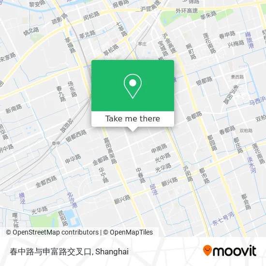 春中路与申富路交叉口 map