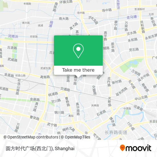 圆方时代广场(西北门) map