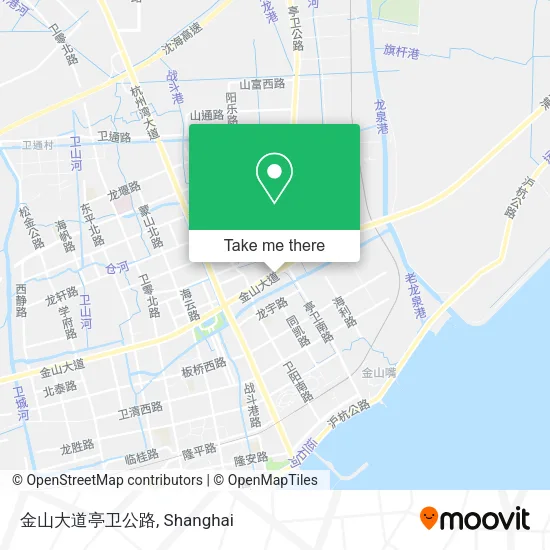 金山大道亭卫公路 map