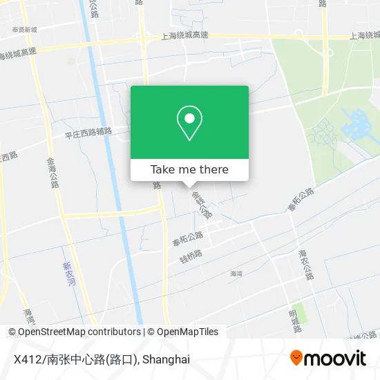 X412/南张中心路(路口) map