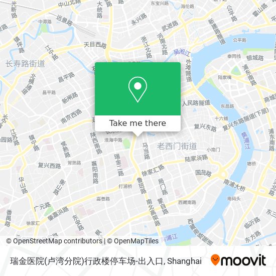 瑞金医院(卢湾分院)行政楼停车场-出入口 map