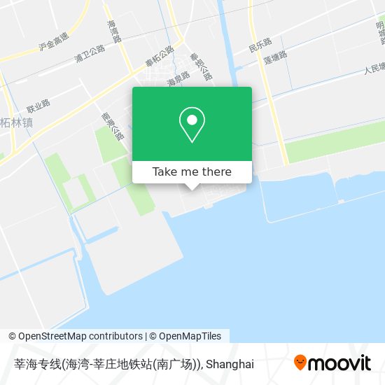 莘海专线(海湾-莘庄地铁站(南广场)) map