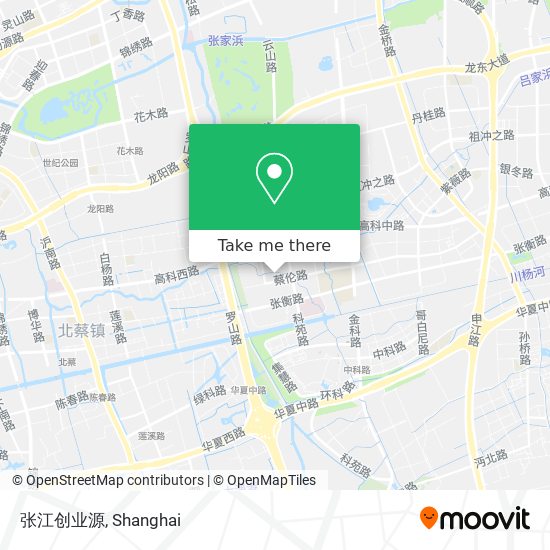 张江创业源 map
