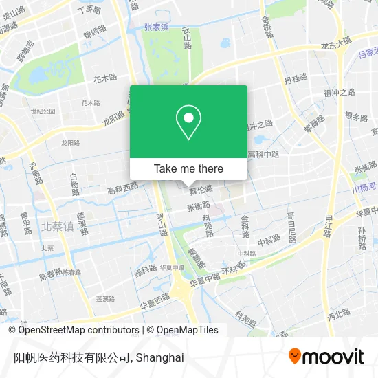 阳帆医药科技有限公司 map