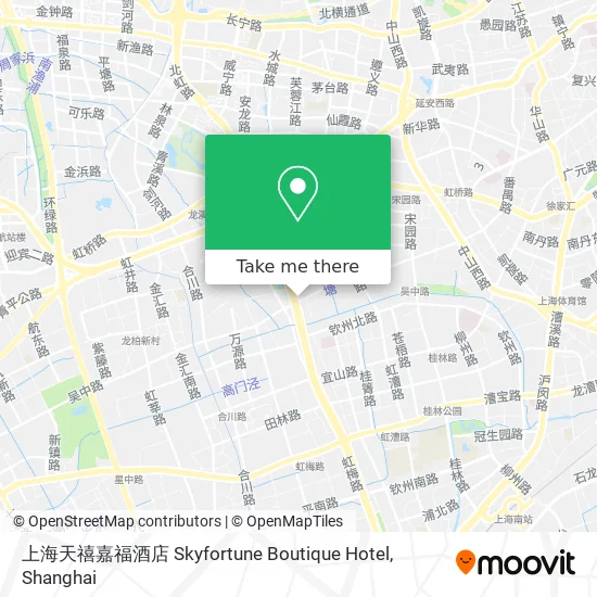 上海天禧嘉福酒店 Skyfortune Boutique Hotel map