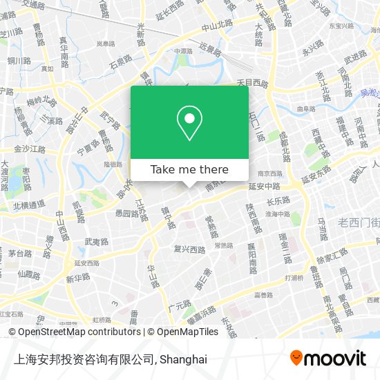 上海安邦投资咨询有限公司 map