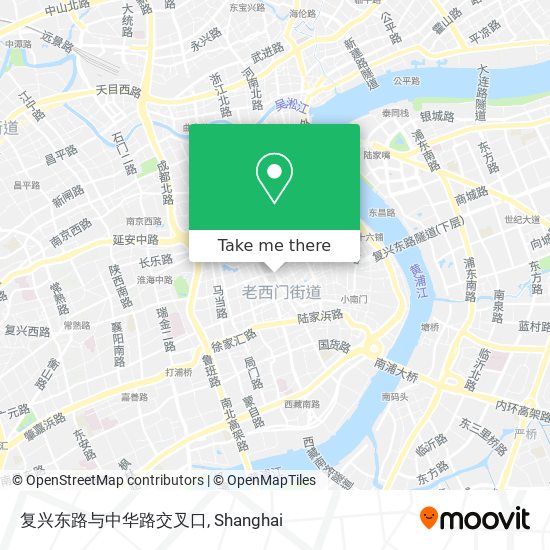 复兴东路与中华路交叉口 map