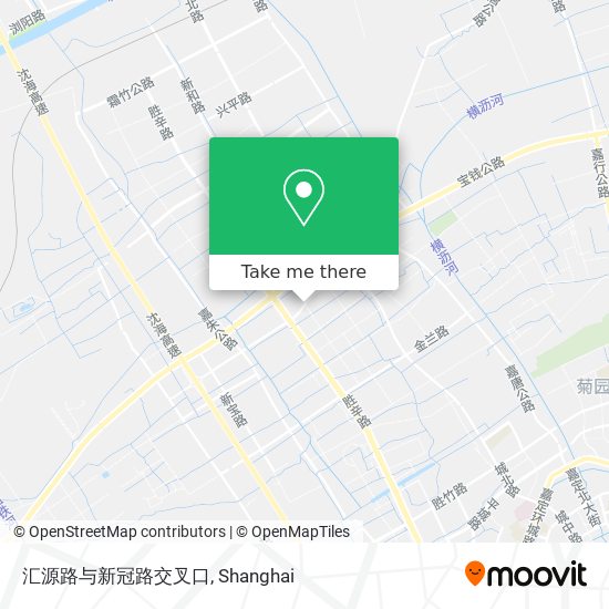 汇源路与新冠路交叉口 map