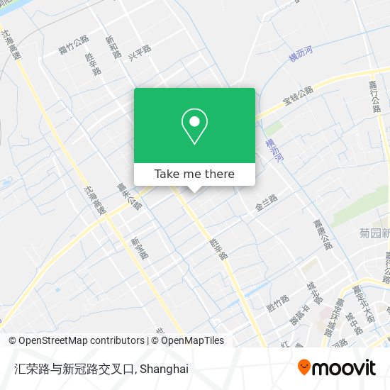 汇荣路与新冠路交叉口 map