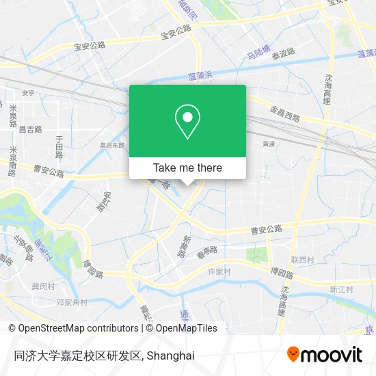 同济大学嘉定校区研发区 map