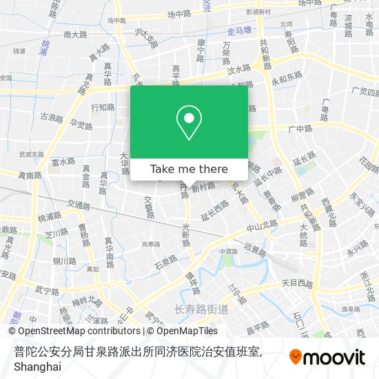 普陀公安分局甘泉路派出所同济医院治安值班室 map