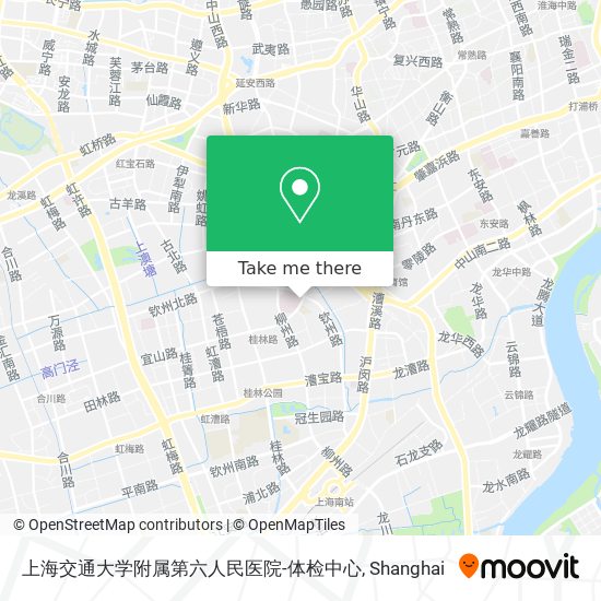 上海交通大学附属第六人民医院-体检中心 map