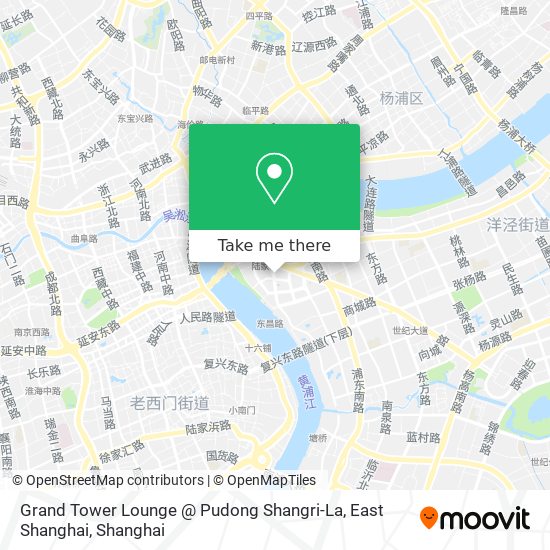 Grand Tower Lounge @ Pudong Shangri-La, East Shanghai map
