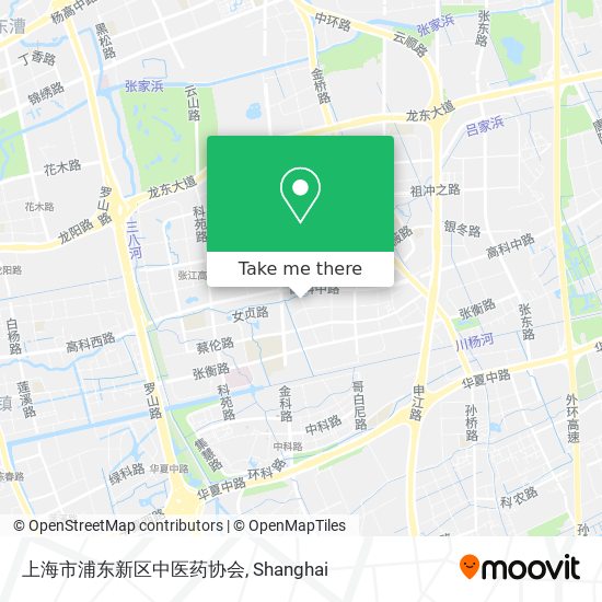 上海市浦东新区中医药协会 map
