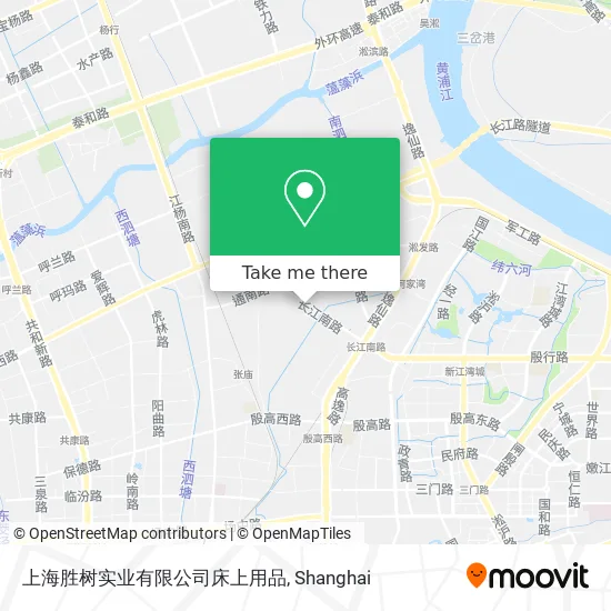 上海胜树实业有限公司床上用品 map