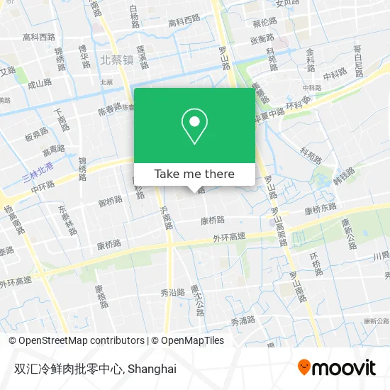 双汇冷鲜肉批零中心 map