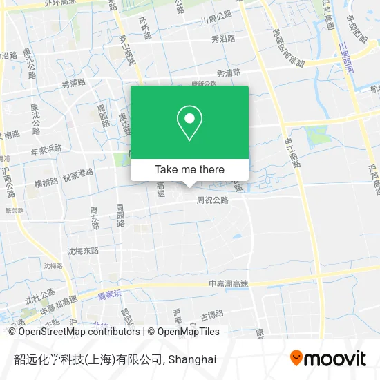 韶远化学科技(上海)有限公司 map