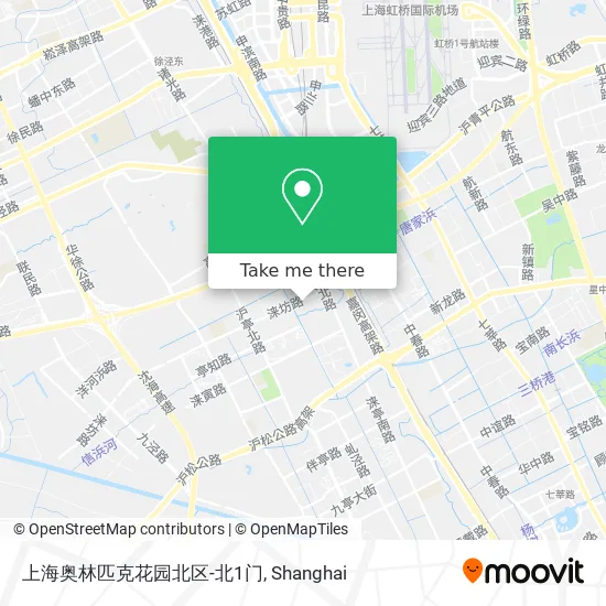 上海奥林匹克花园北区-北1门 map