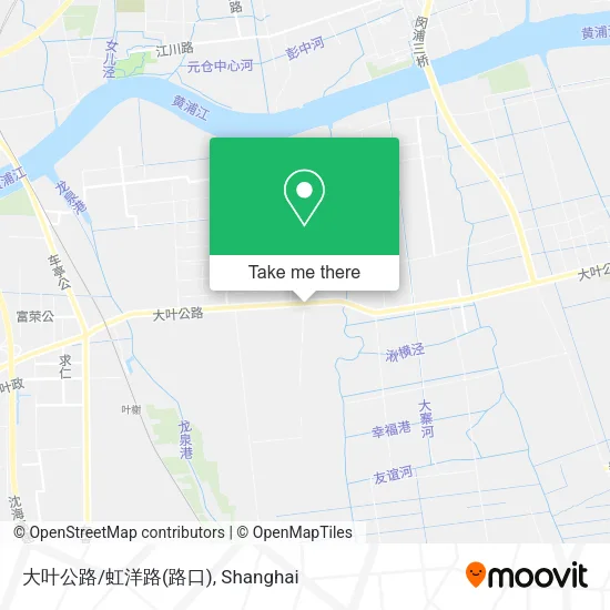 大叶公路/虹洋路(路口) map