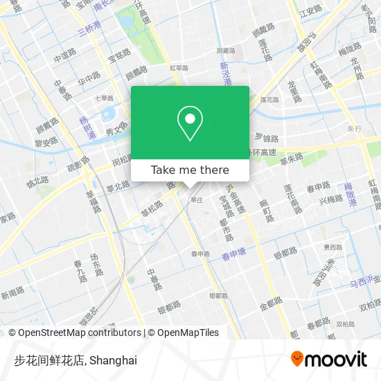 步花间鲜花店 map