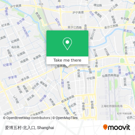 爱博五村-北入口 map