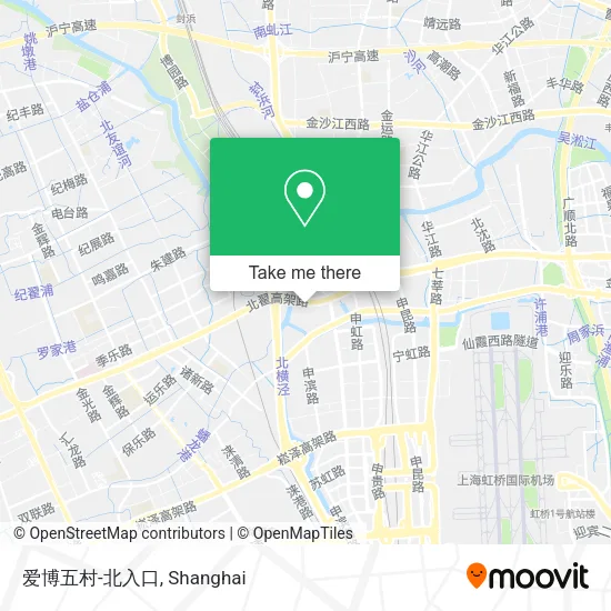 爱博五村-北入口 map