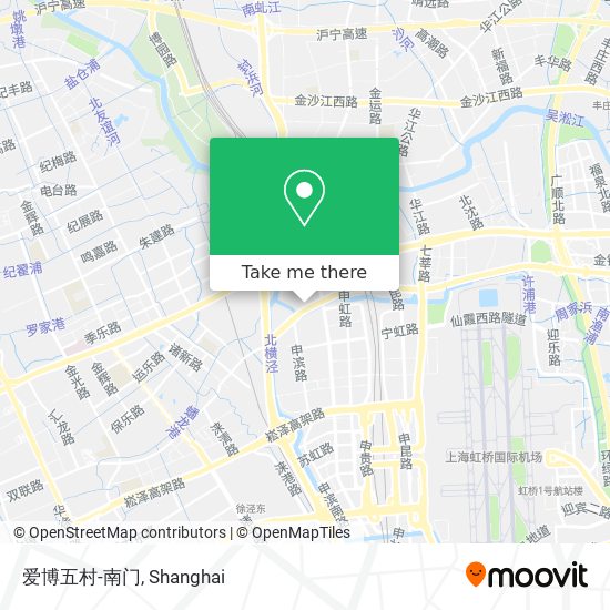 爱博五村-南门 map