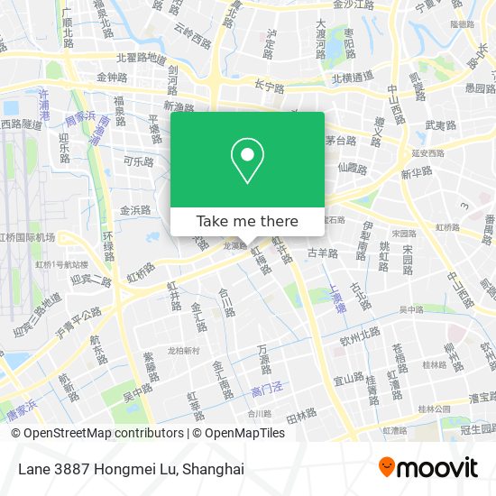 Lane 3887 Hongmei Lu map