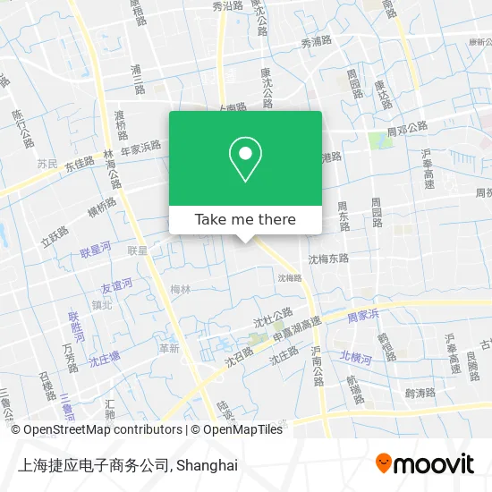 上海捷应电子商务公司 map