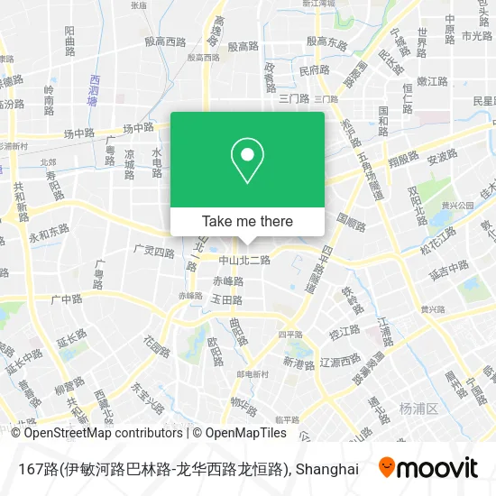 167路(伊敏河路巴林路-龙华西路龙恒路) map