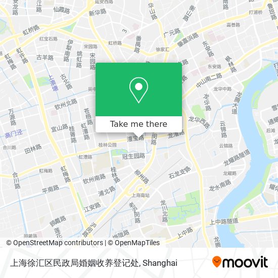 上海徐汇区民政局婚姻收养登记处 map